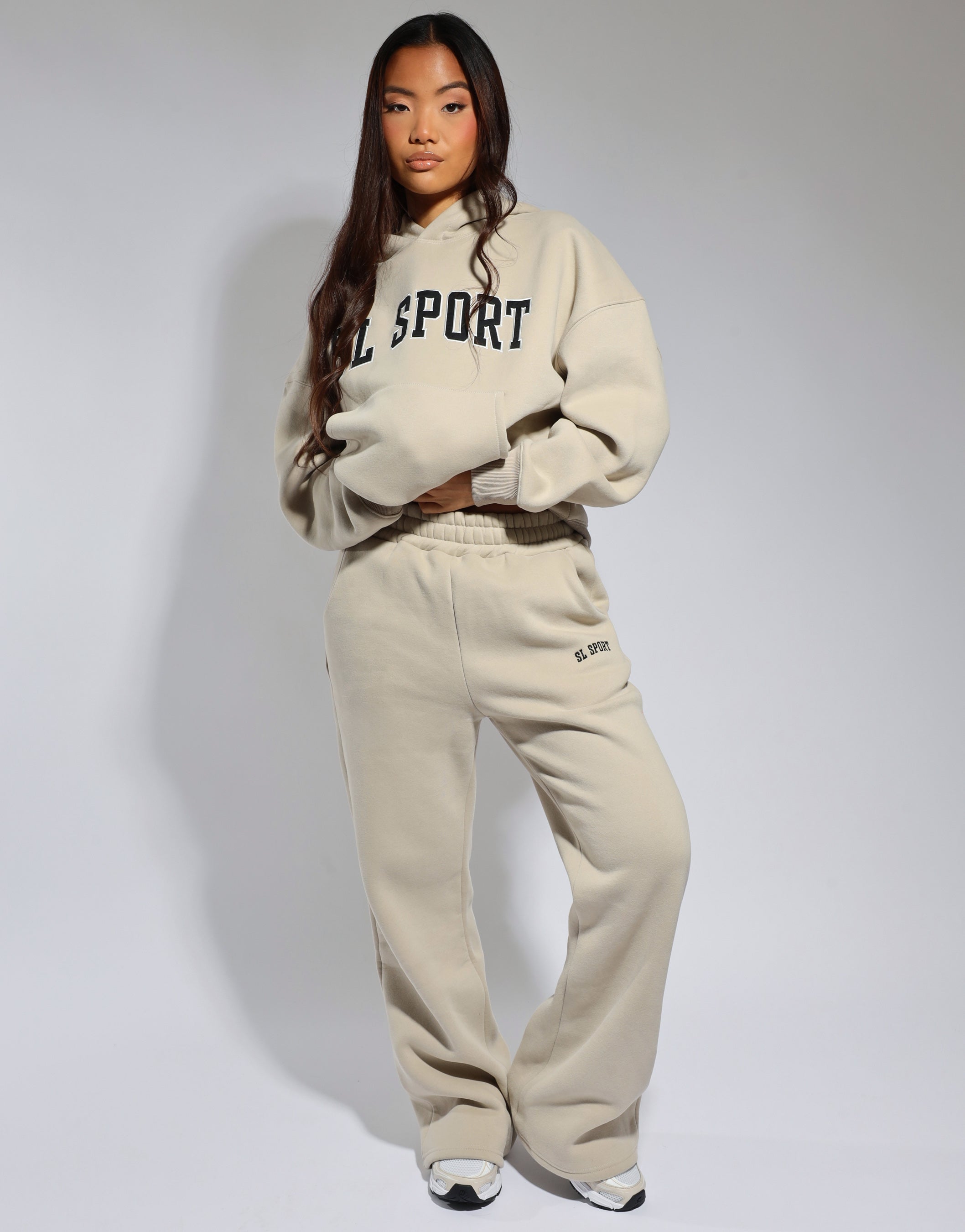 Colby Simmi Studios SL Sport Flared Joggers in cashew