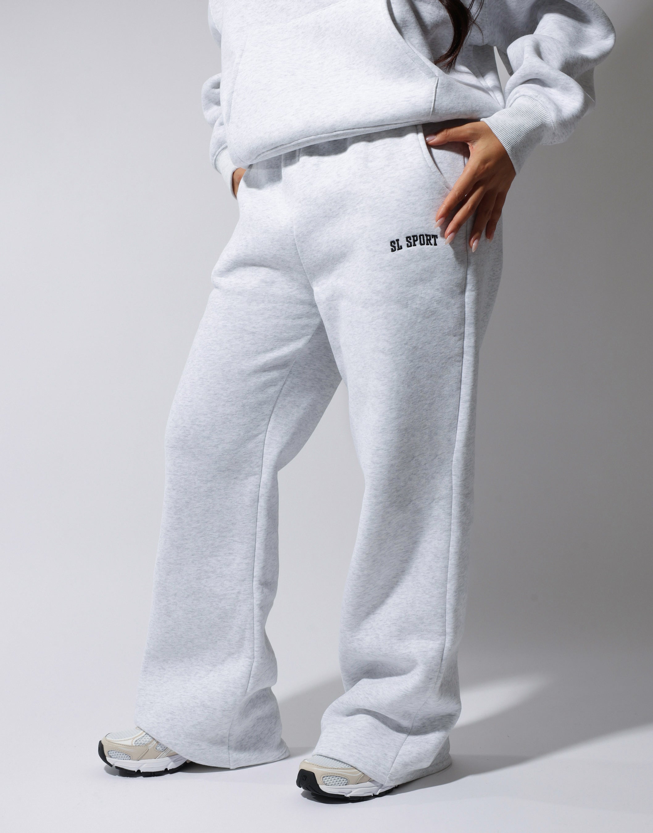 Colby Simmi Studios SL Sport Flared Joggers in pebble grey