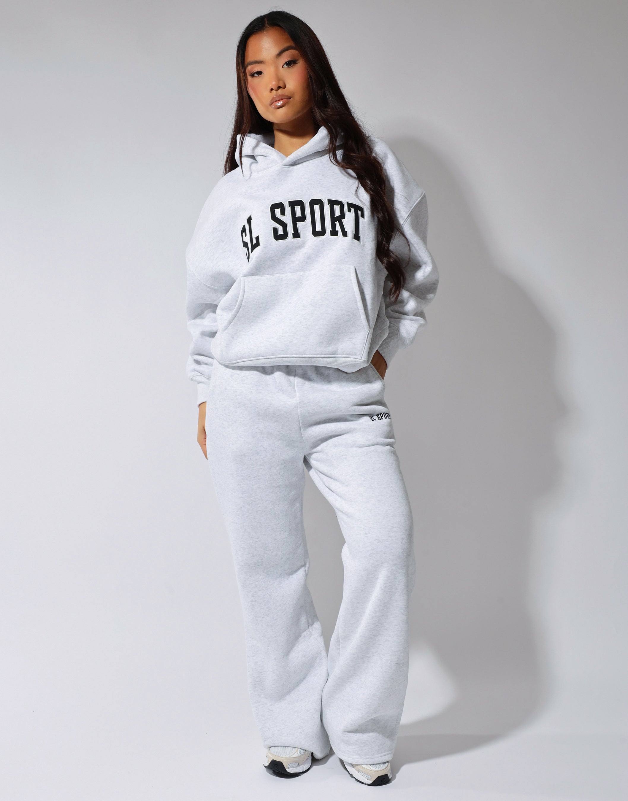 Colby Simmi Studios SL Sport Flared Joggers in pebble grey