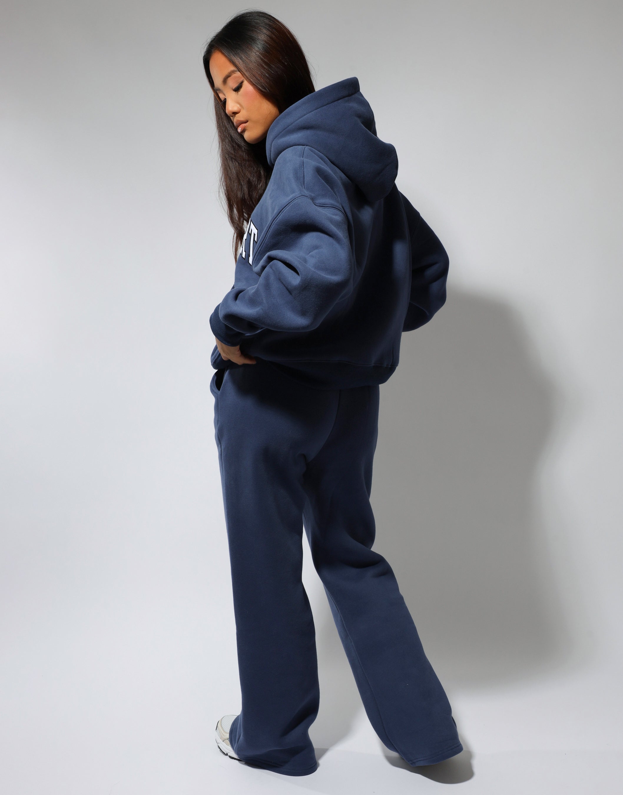Colby Simmi Studios SL Sport Flared Joggers in vintage blue