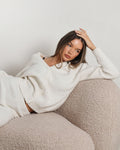 Alma simmi studios soft touch cardigan in soft cream