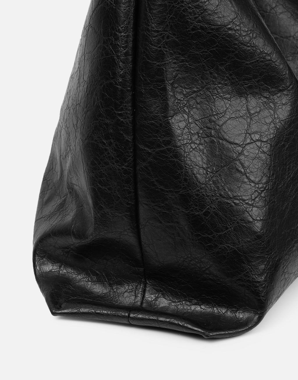 Abina Black Soft Hobo Shoulder Bag