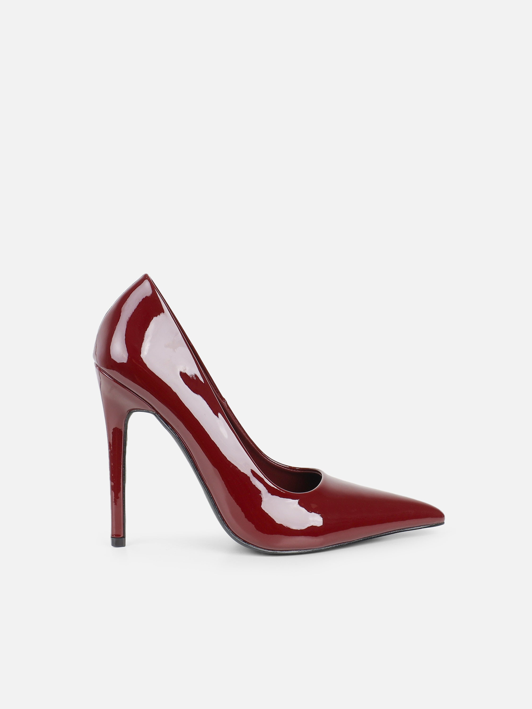 Alez Burgundy Patent Court Shoes