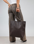 Annie Brown Large Woven Large Tote Bag