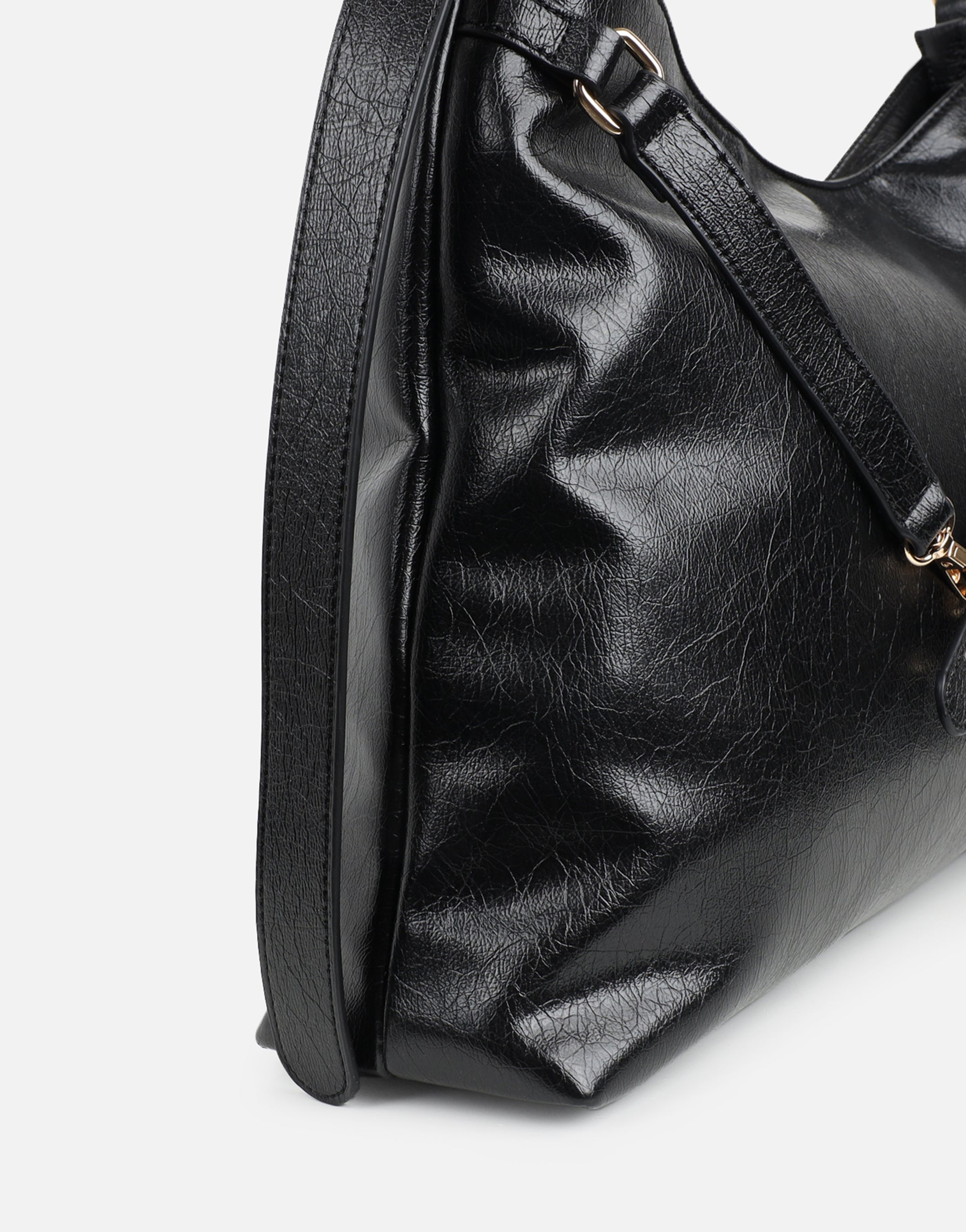 Artemis Large Black Shoulder Bag