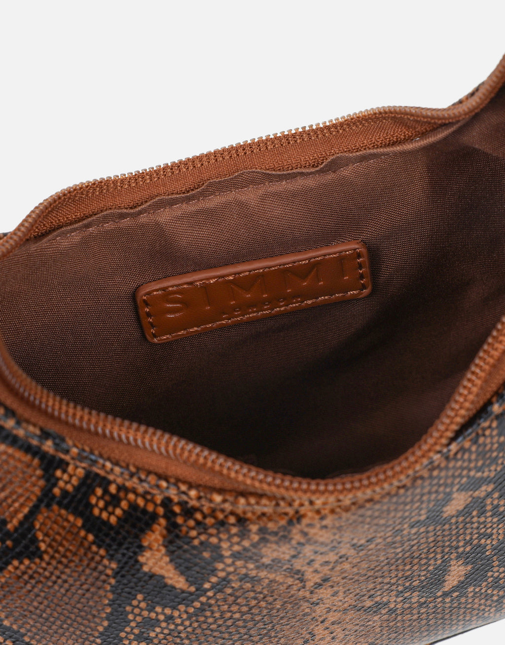 Caryn Brown Faux Snake Effect Mini Cross Body Bag