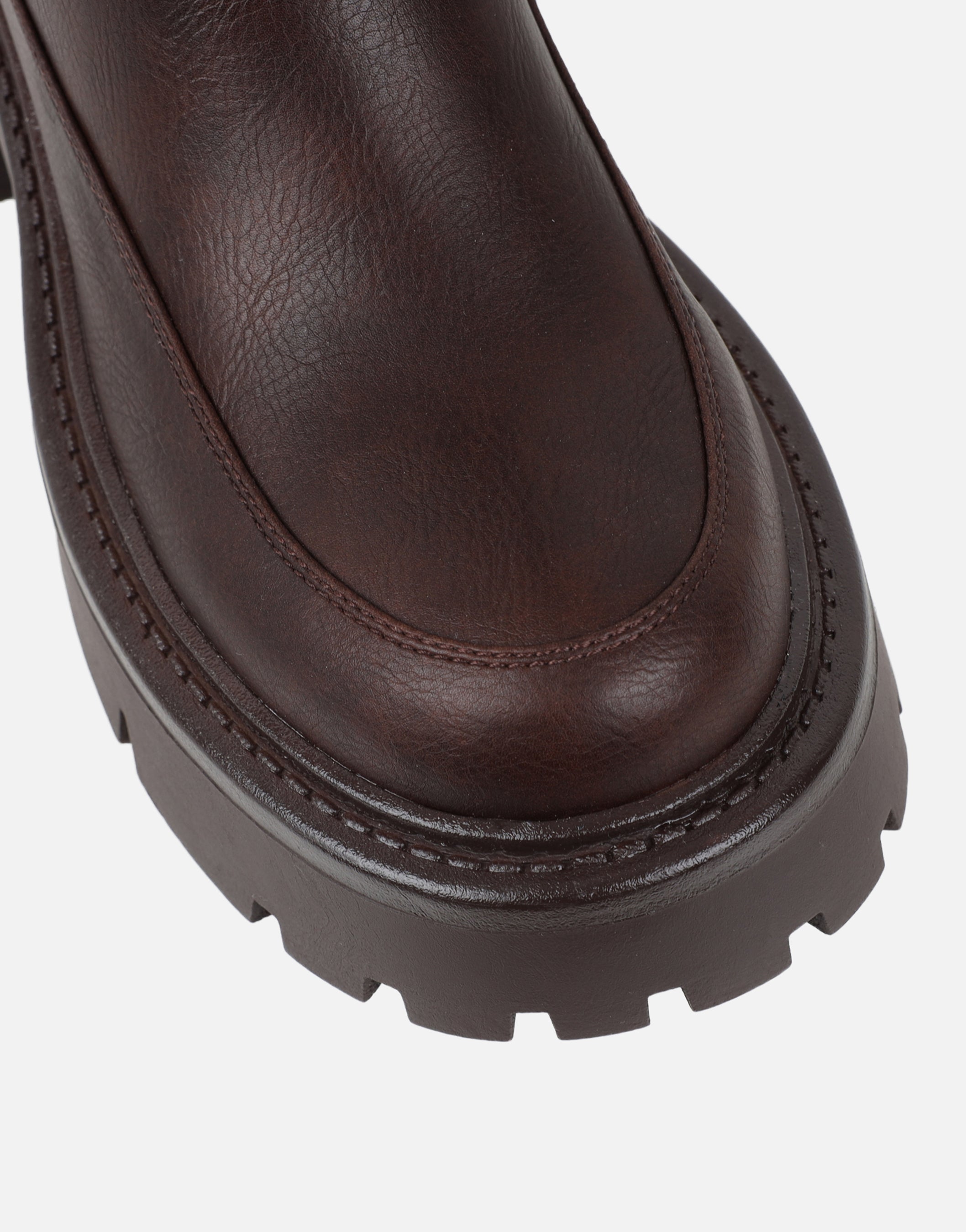 Chorley Brown Microfibre Stretch Chunky Boots