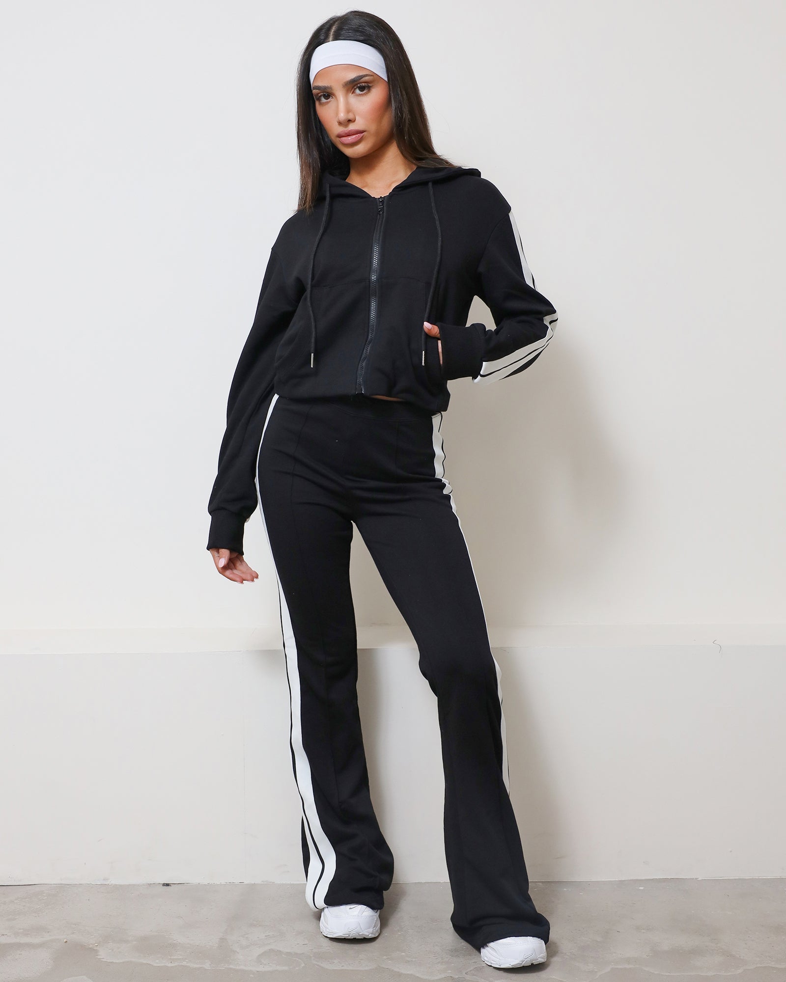 Ellis Black Tracksuit Set