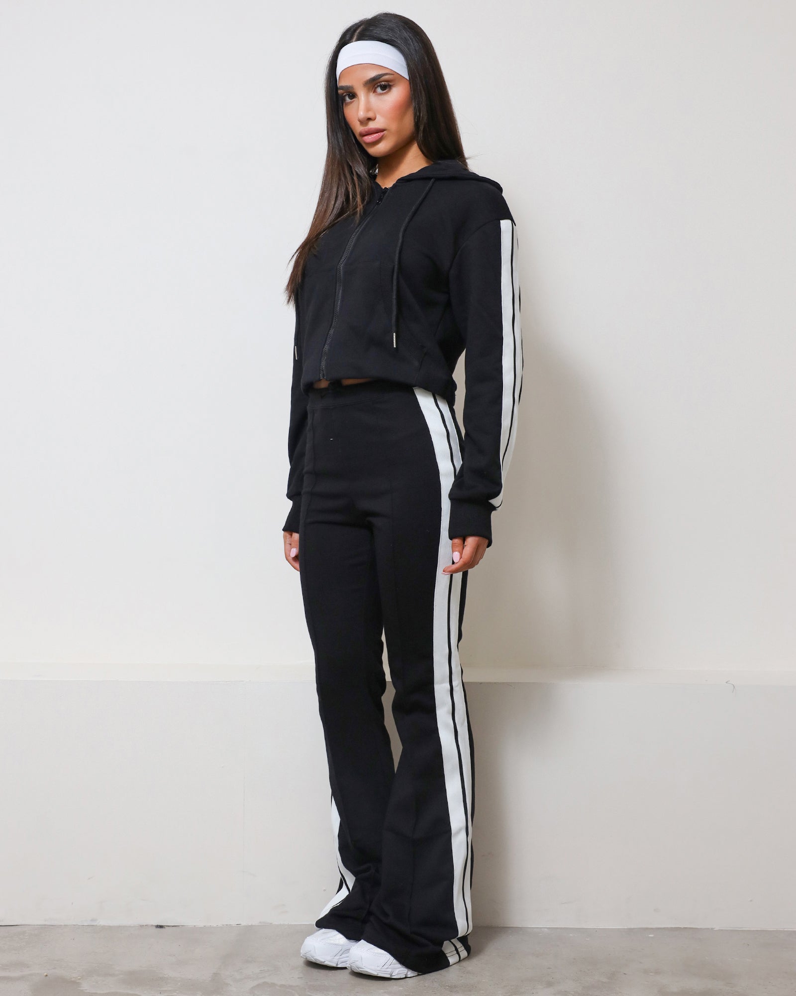 Ellis Black Tracksuit Set
