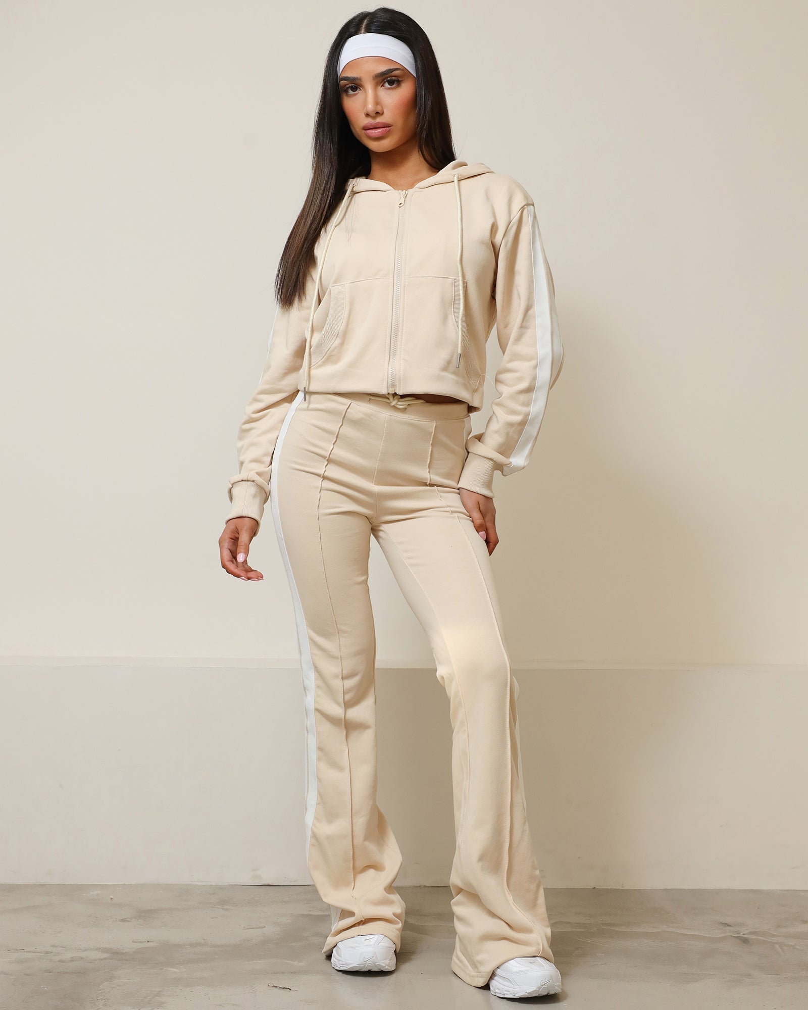 Ellis Cream Tracksuit Set