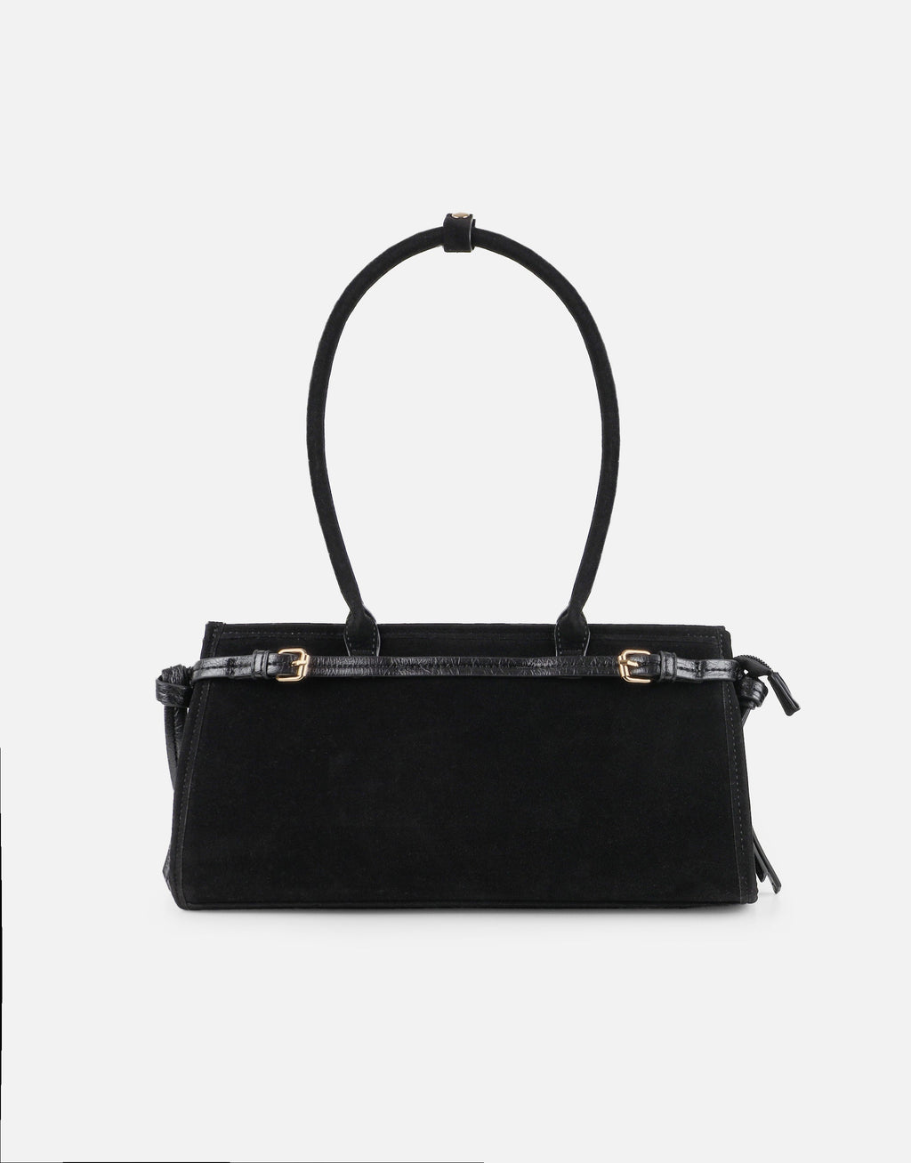 Eos Black Suede Handbag