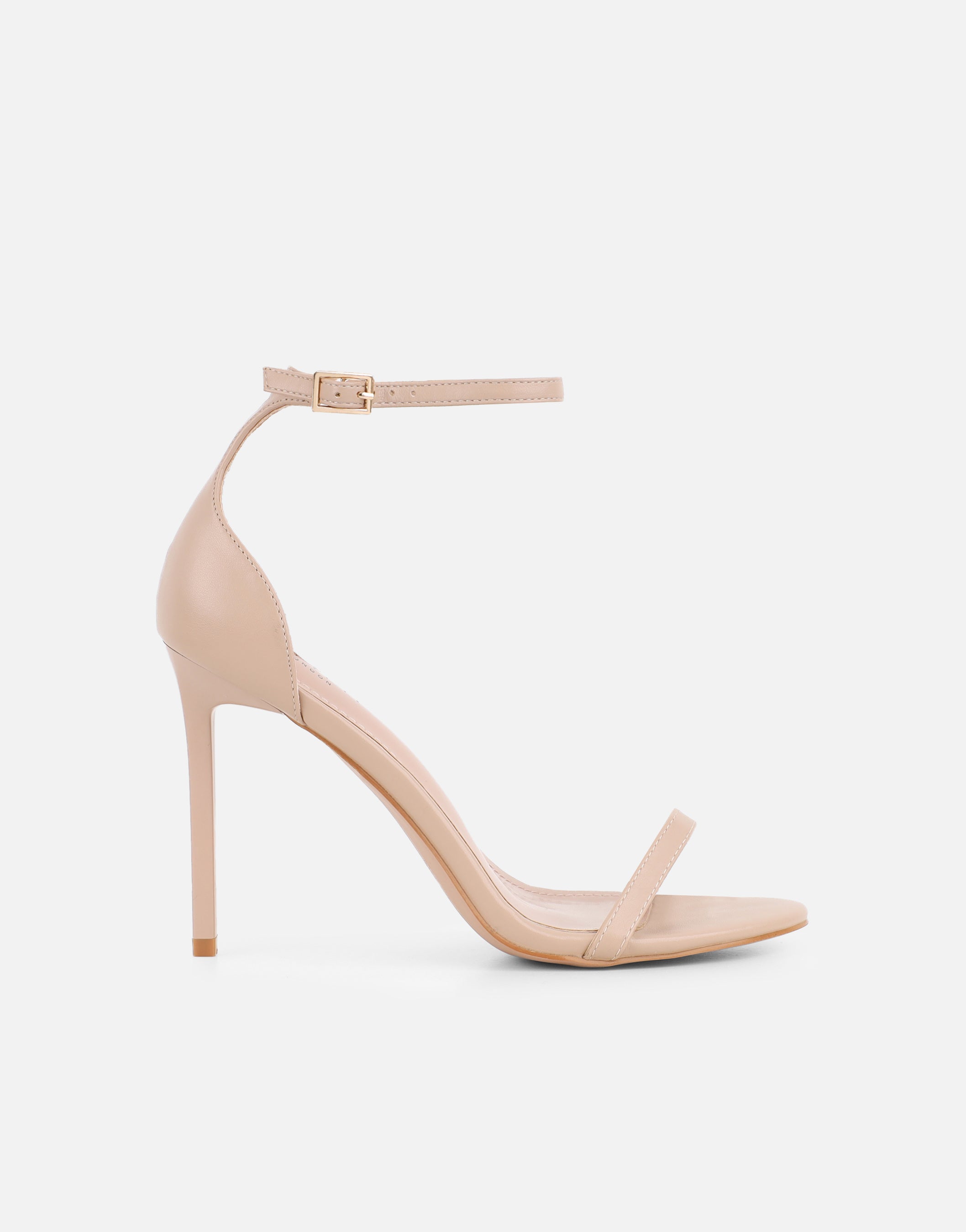 Gabby Nude Barely There Heeled Sandals