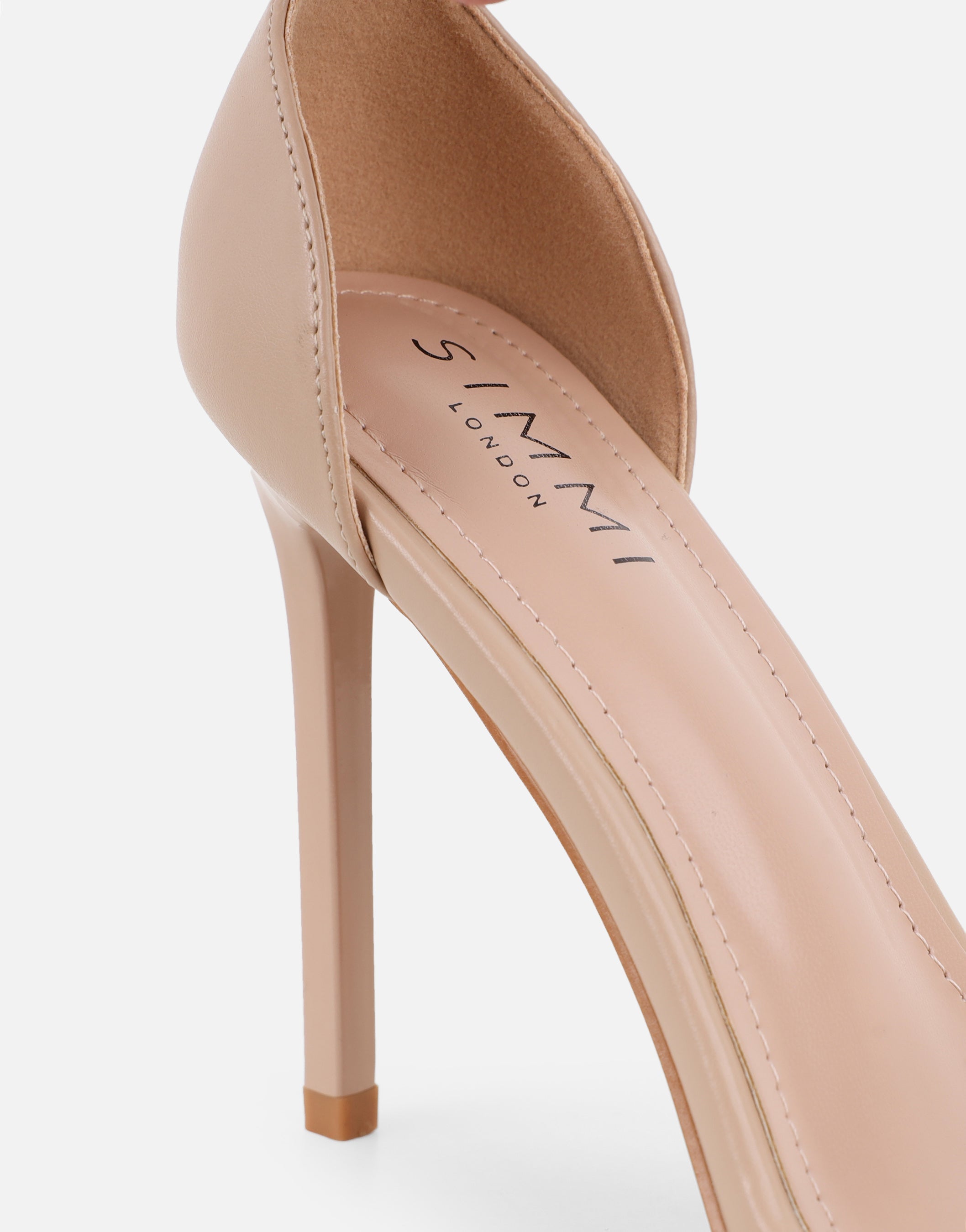 Gabby Nude Barely There Heeled Sandals