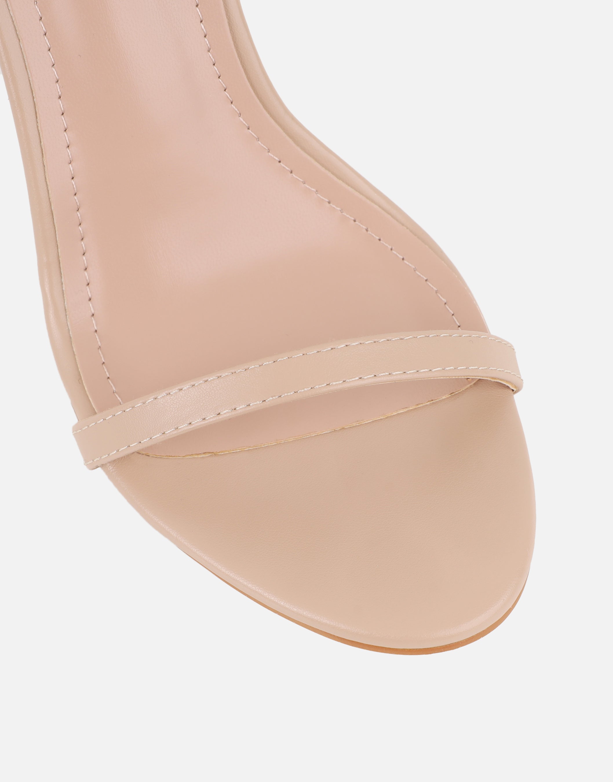 Gabby Nude Barely There Heeled Sandals