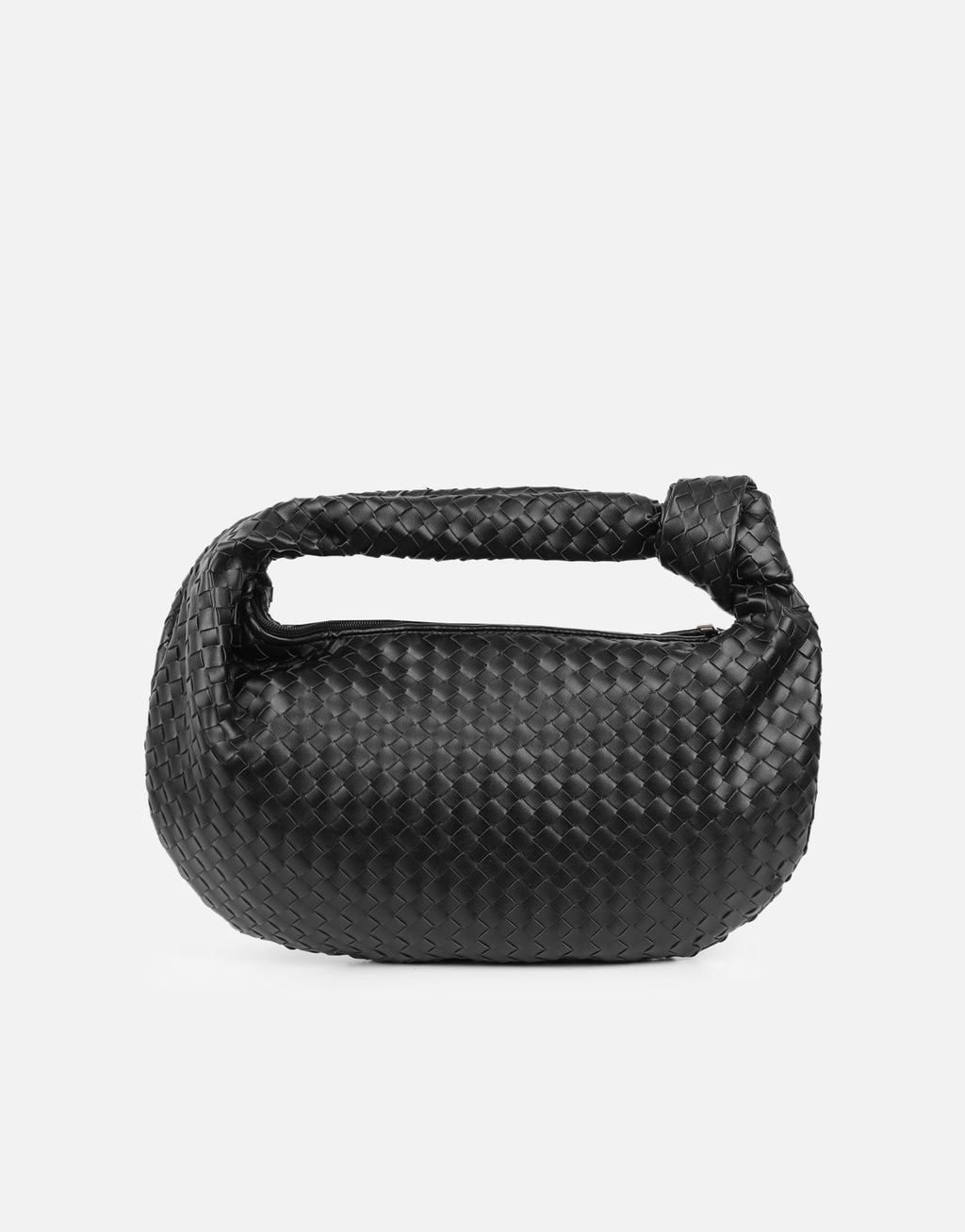 Justine Woven Black Bag