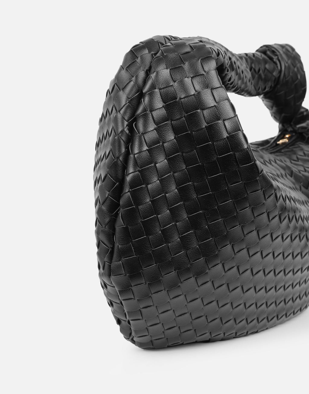 Justine Woven Black Bag