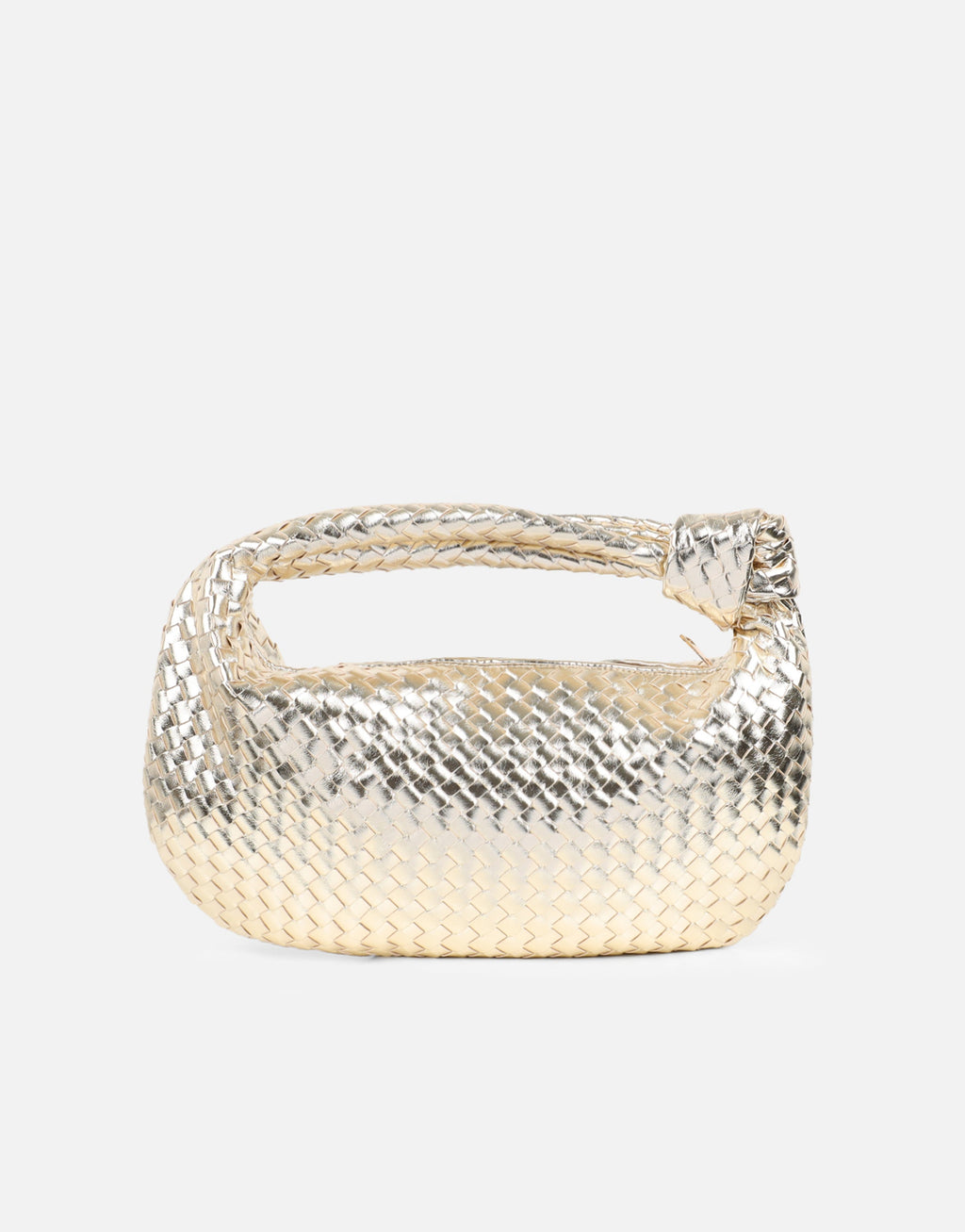 Justine Woven Gold Bag
