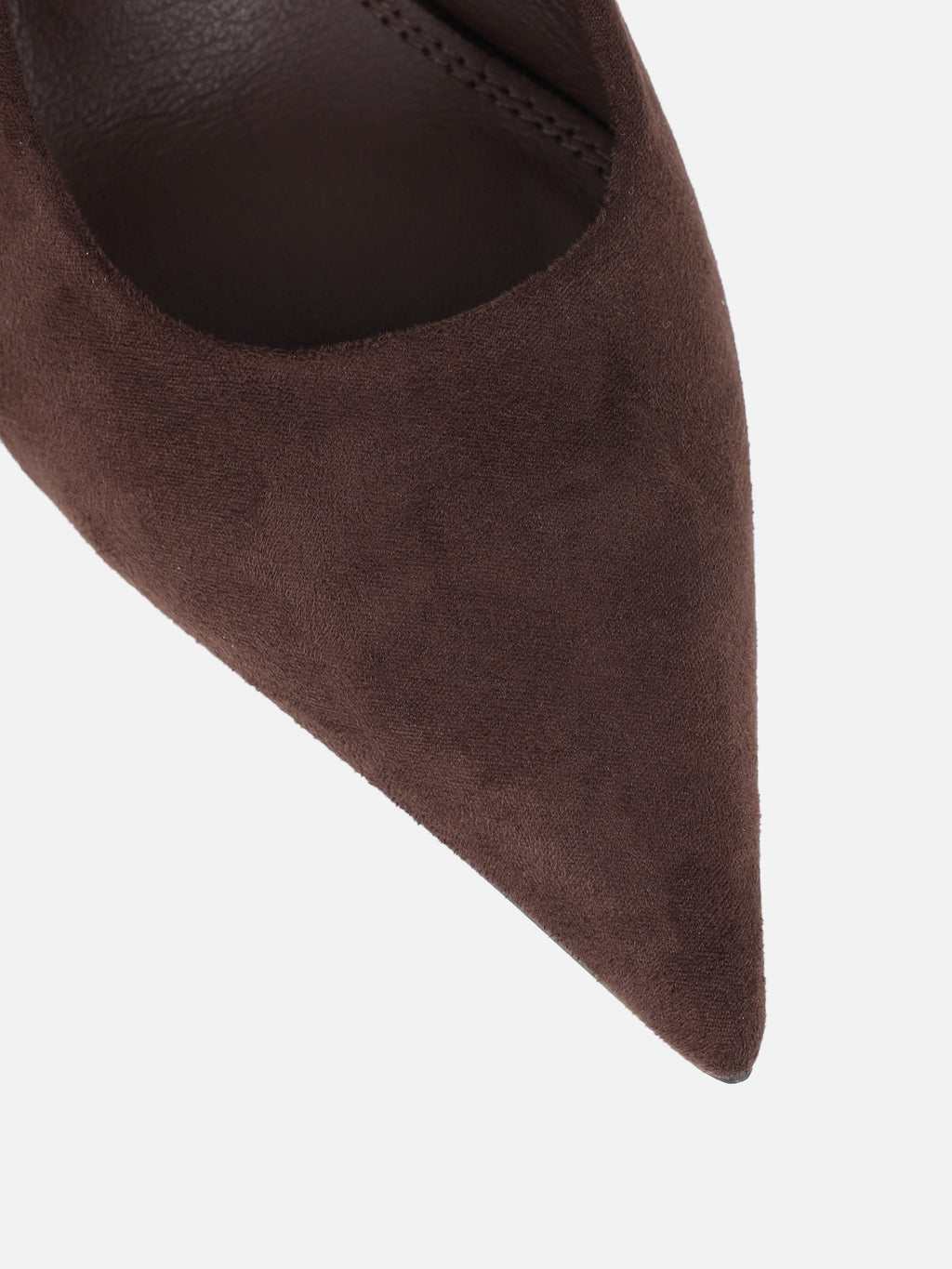 Liorra Brown Suede Sling Back Court Shoes