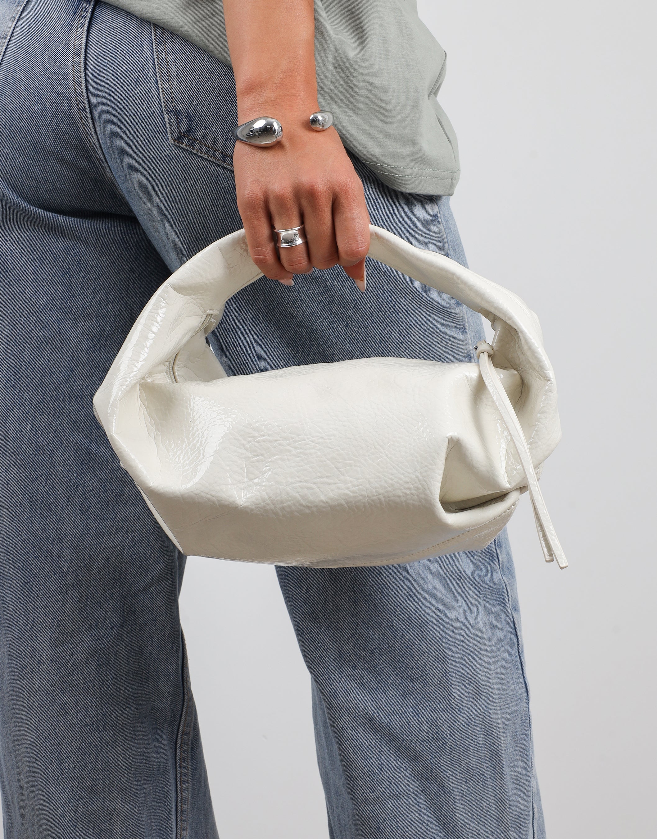 Portia Ivory Soft Sculpt Handbag