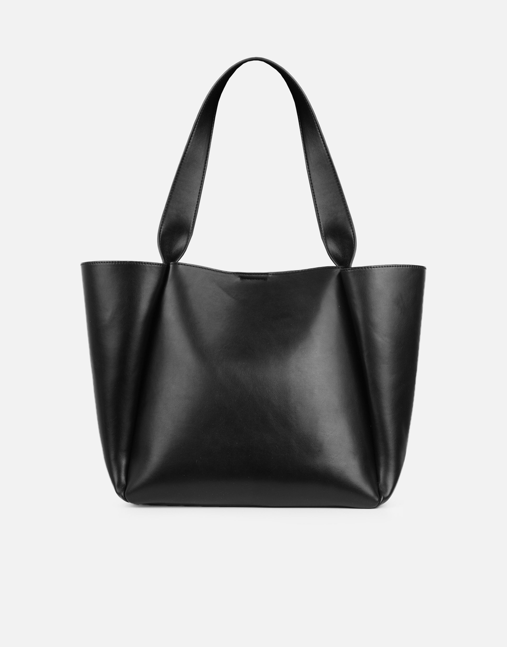 Sally Large Black Tote Bag