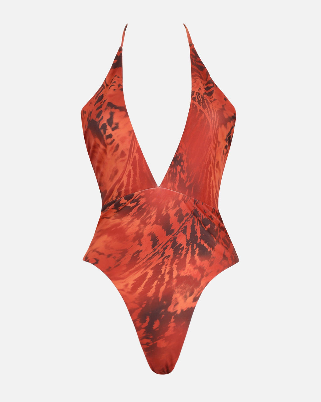 Alba Butterfly Print Plunge Swimsuit