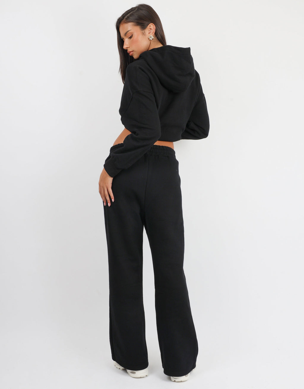 Colby Simmi Studios Essentials Flared Joggers in Black
