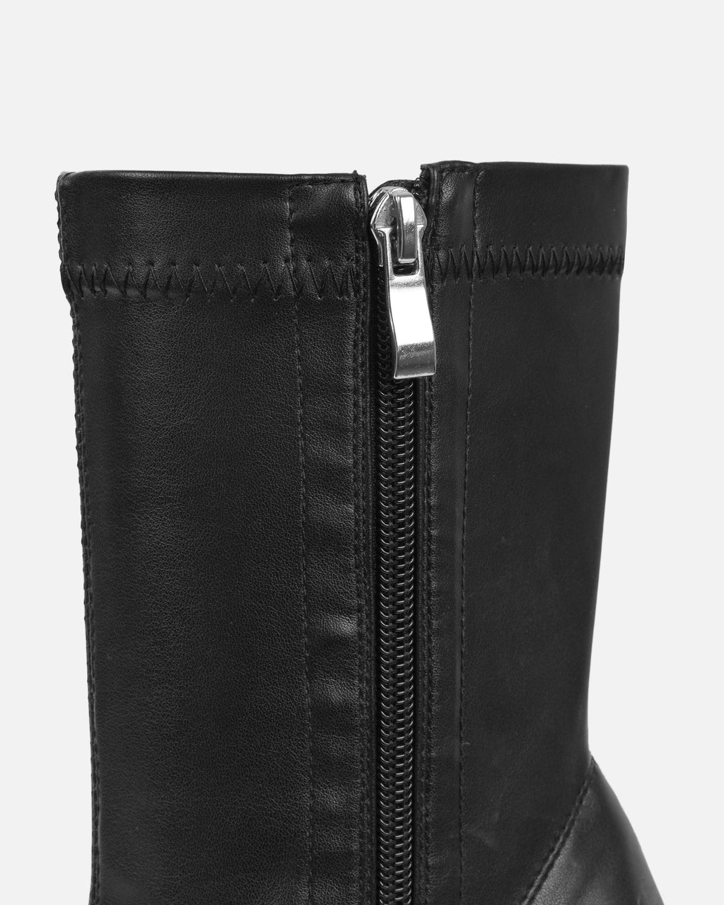 Abel Black Wedge Heeled Ankle Boots