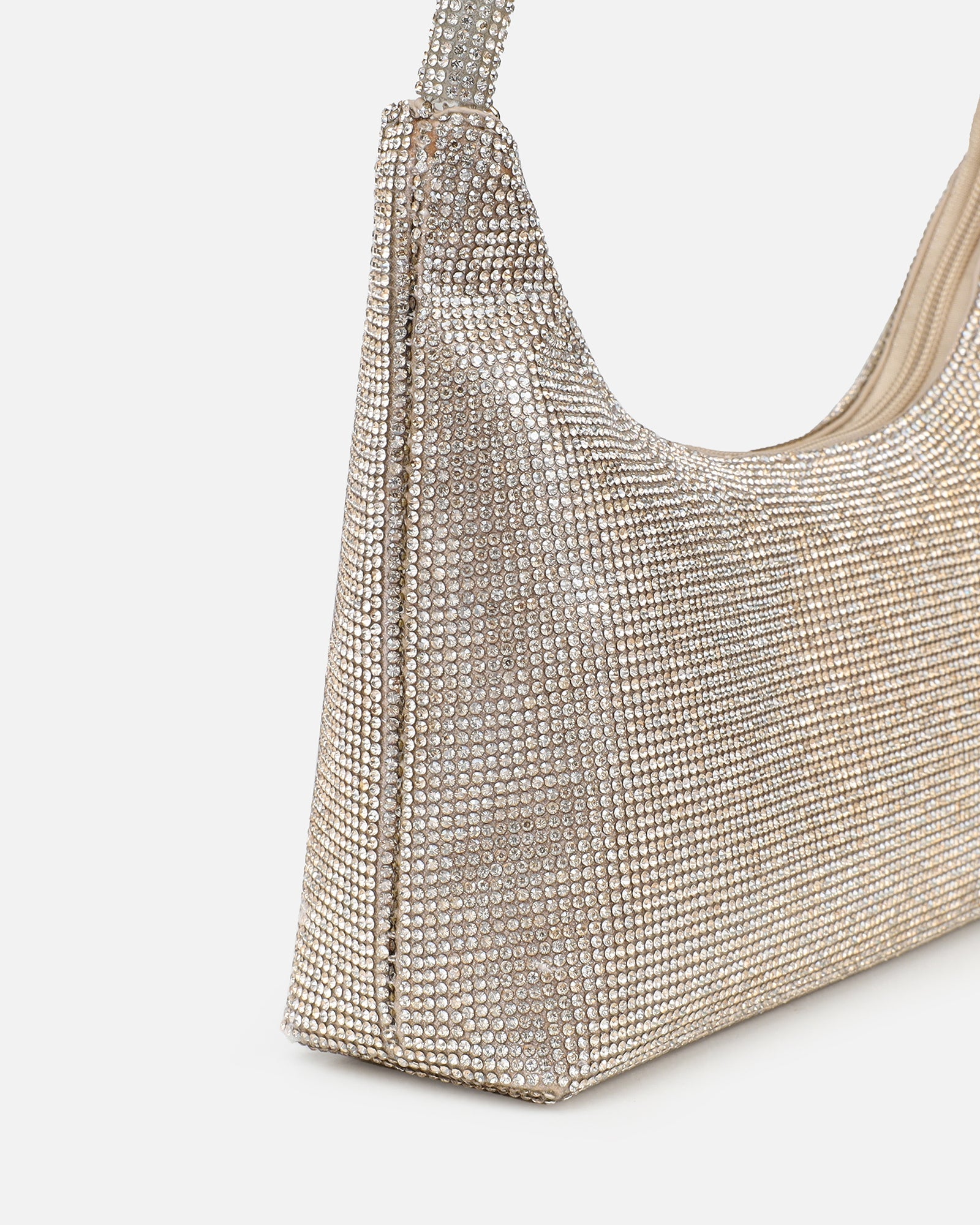 Abilene Gold Diamante Shoulder Bag