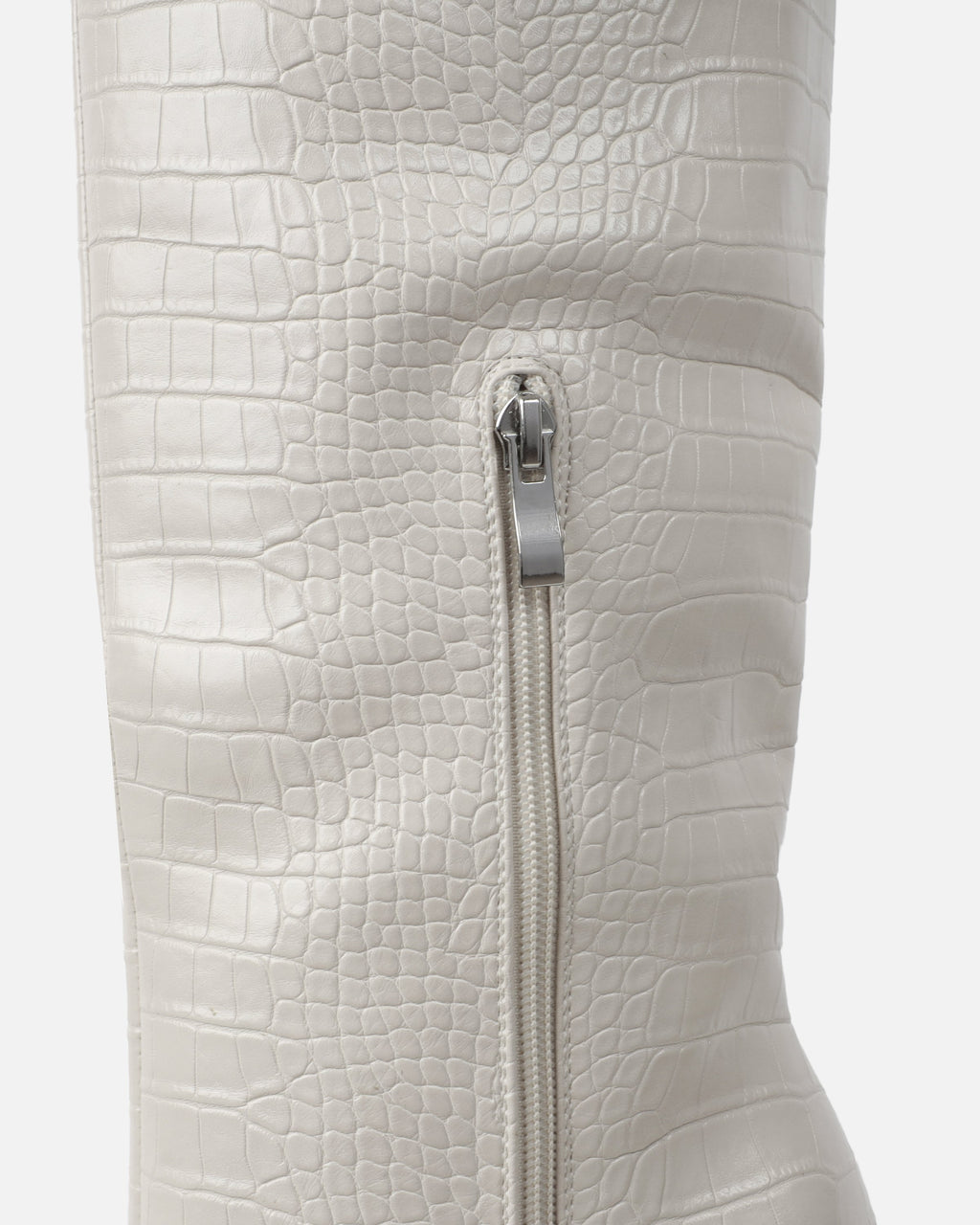 Adler Stone Faux Croc Wedge Knee High Boots