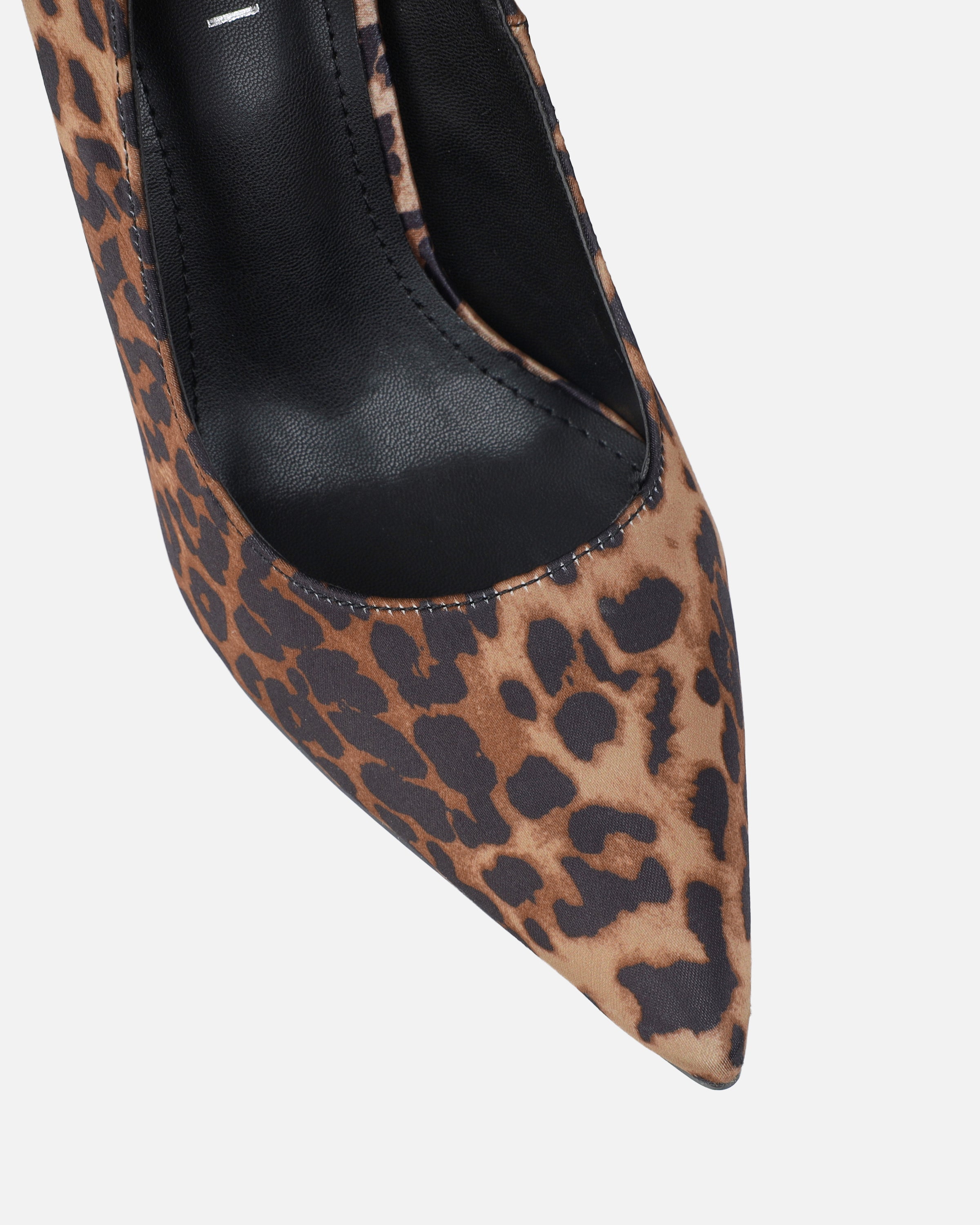 Agathia Leopard Satin Stiletto Court Shoes