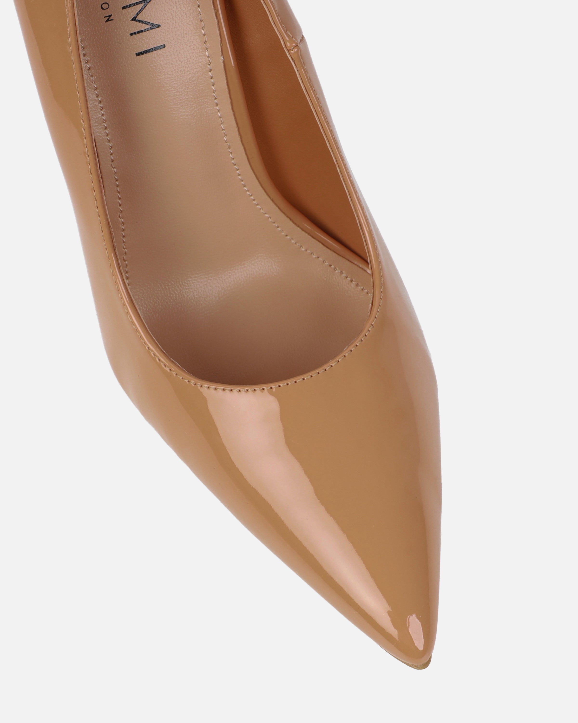 Agathia Nude Patent Stiletto Court Shoes
