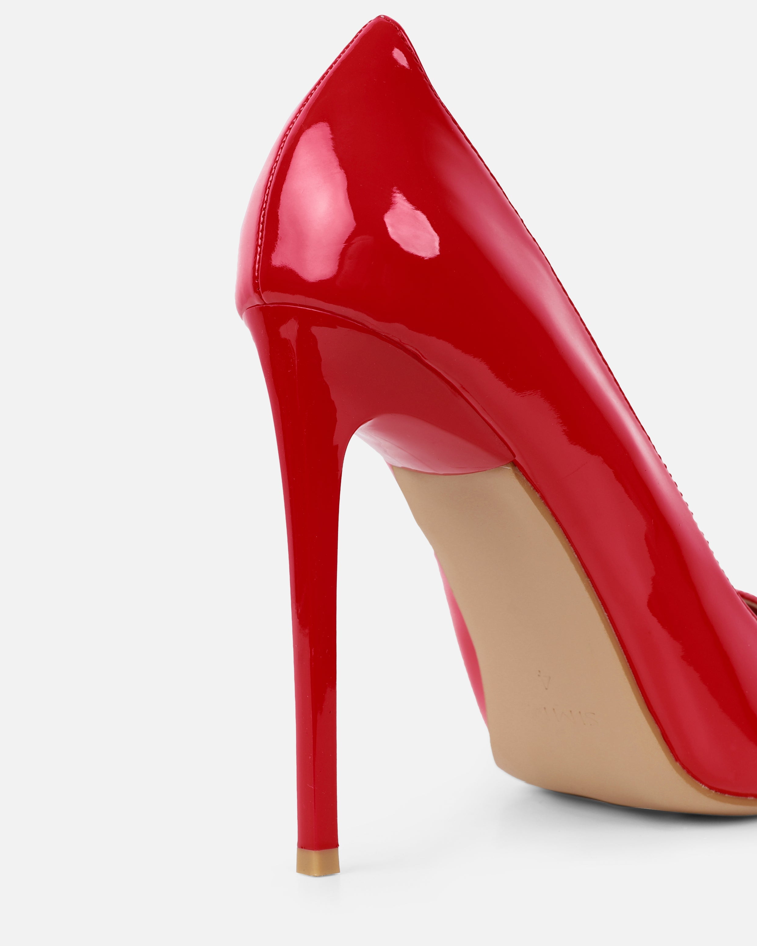 Agathia Red Patent Stiletto Court Shoes