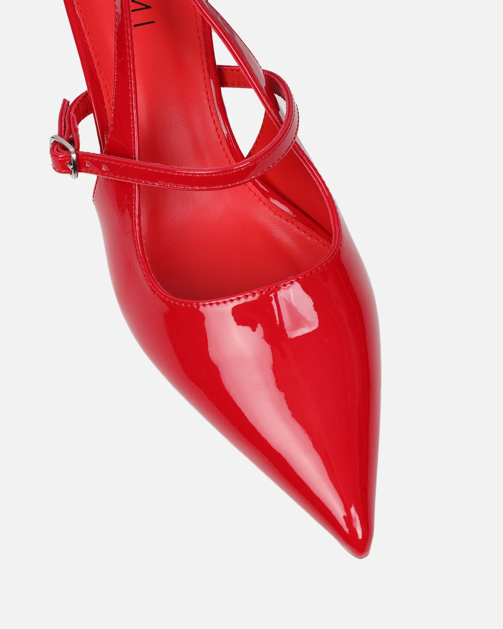 Airlea Red Patent Sling Back Court Shoes