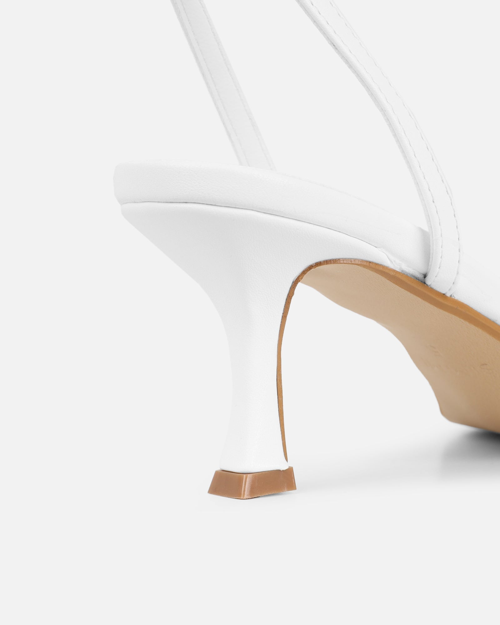 Amalfi White Lace Kitten Heels