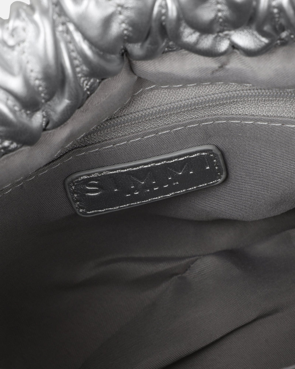 Amanza Silver Mini Chain Bucket Bag