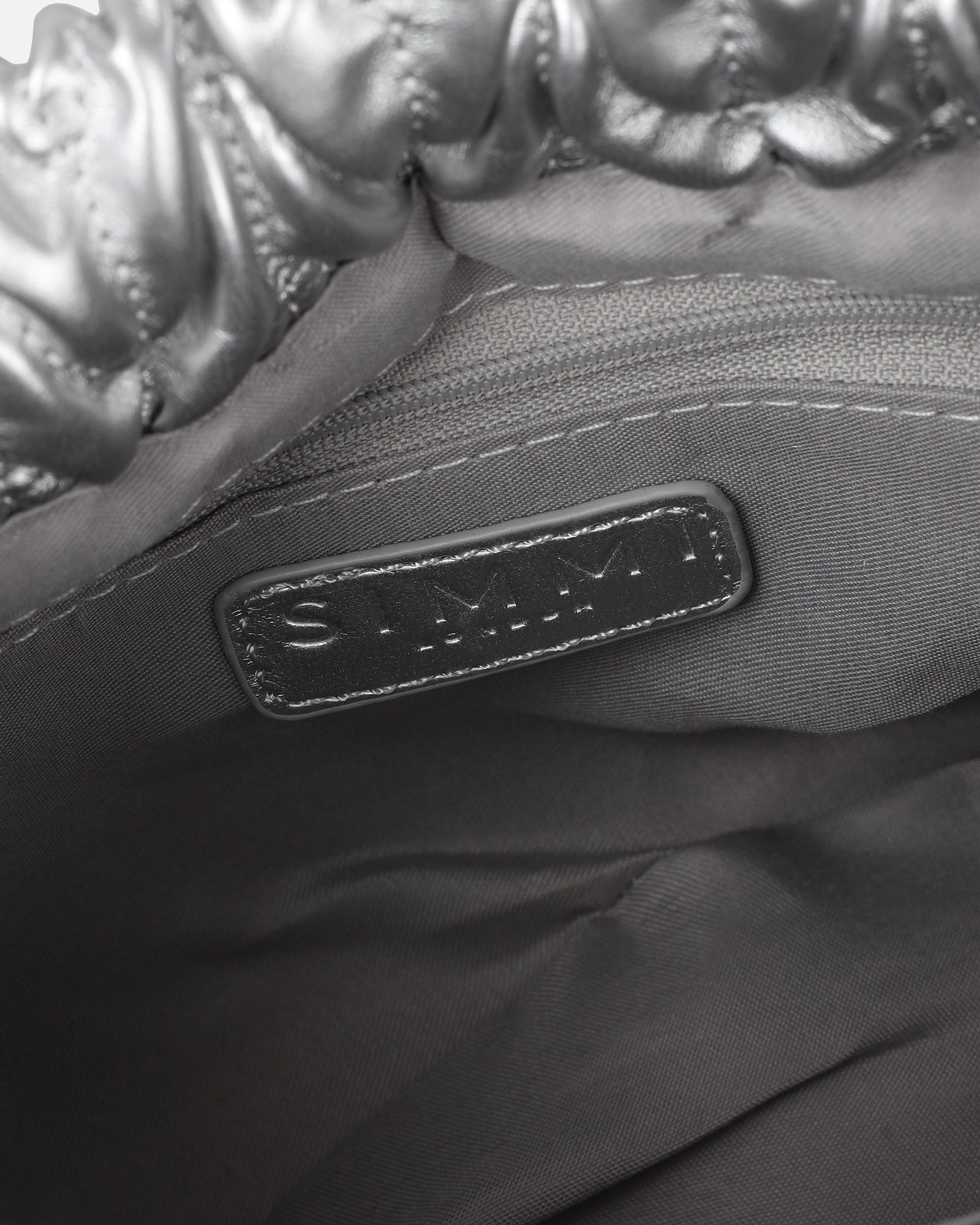 Amanza Silver Mini Chain Bucket Bag