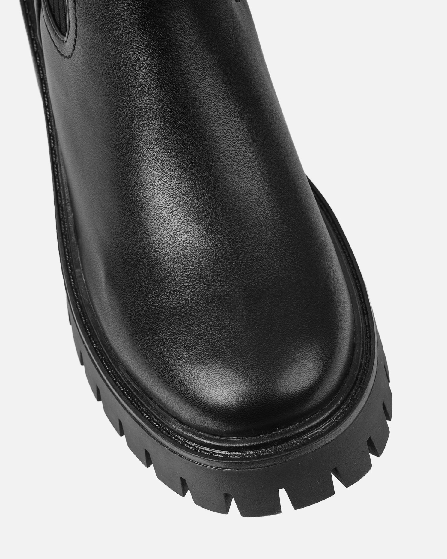 Albie Black Chunky Knitted Ankle Boots