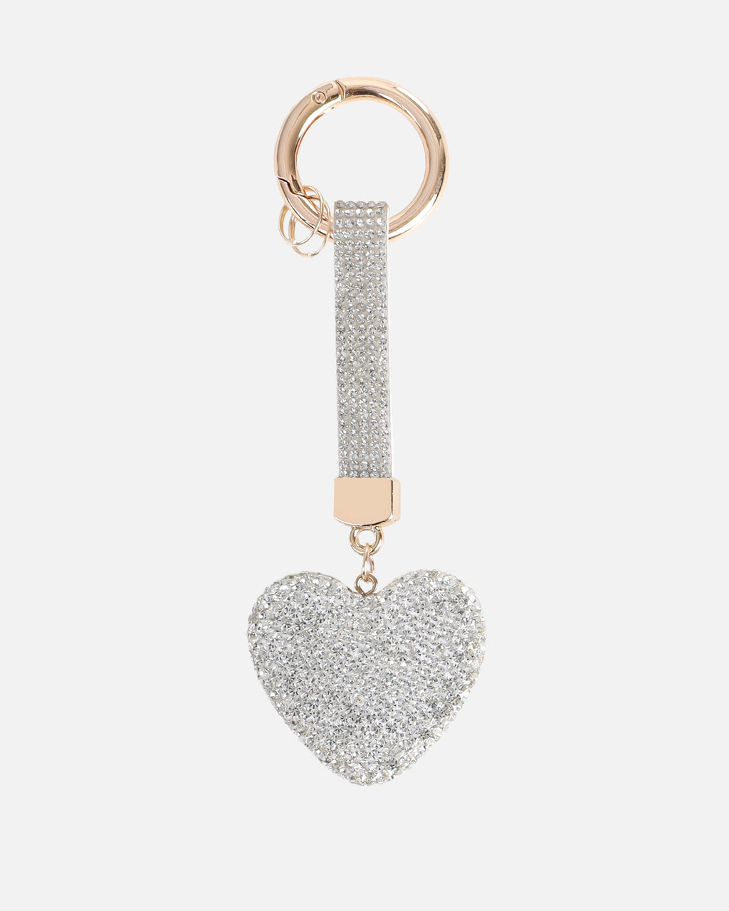 Lumi Silver Diamante Heart Charm