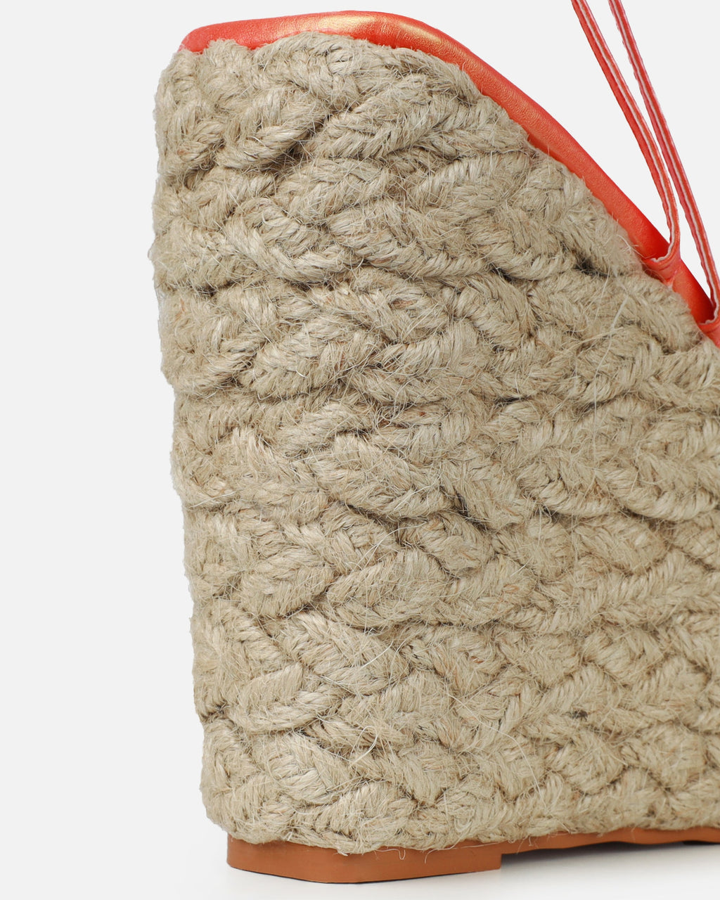 Akela Orange Ombre Wedge Espadrille Sandals