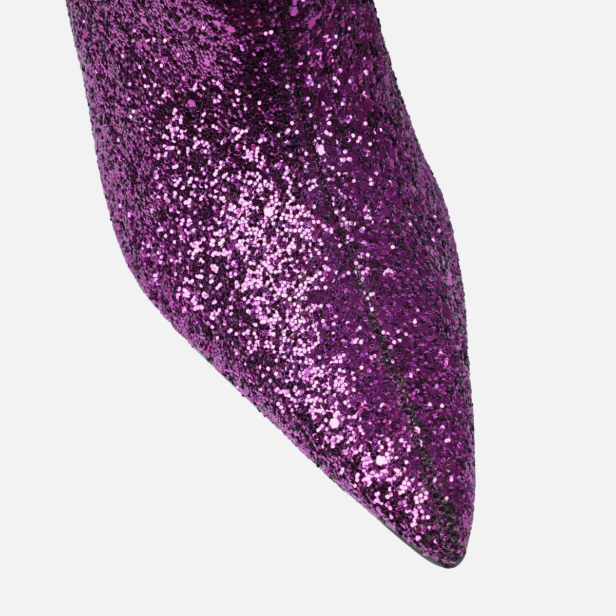 Houda Purple Glitter Ankle Boots