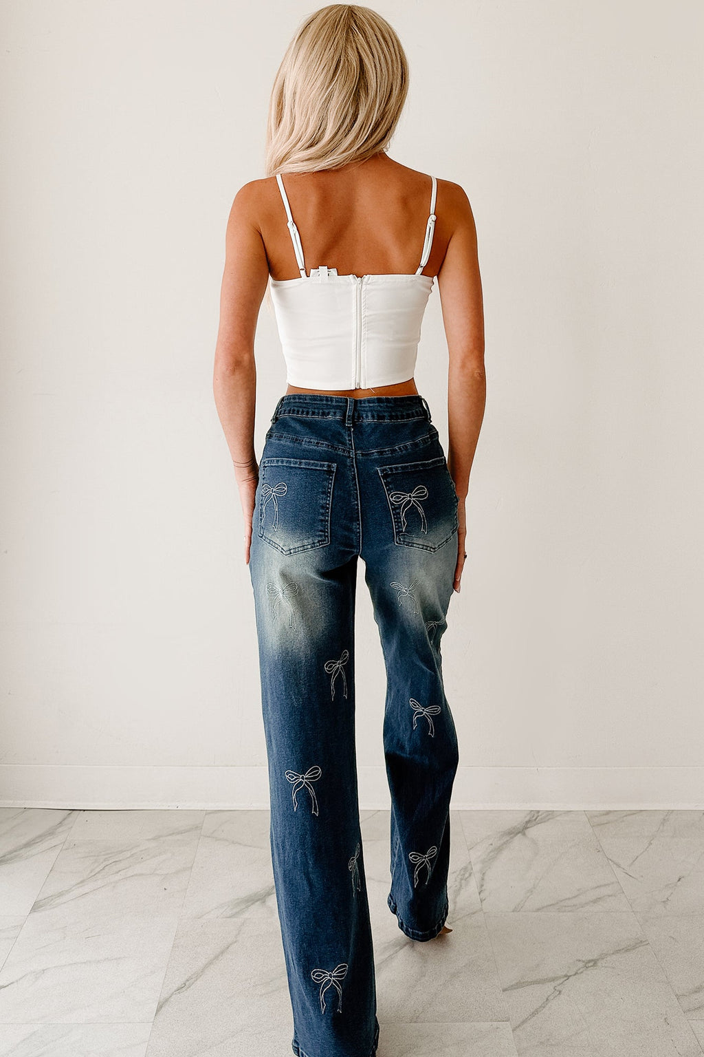 Keep The Spark Lace Trim Corset Top (Off White)