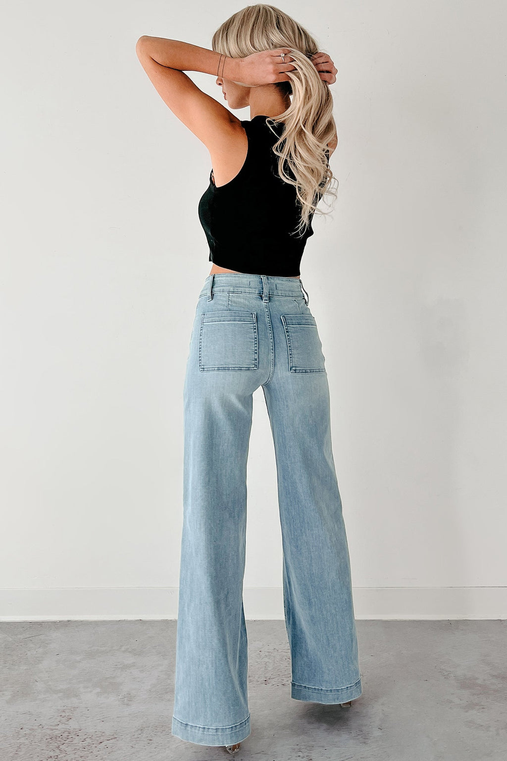 Dream On Ribbed Crop Tank (Black)