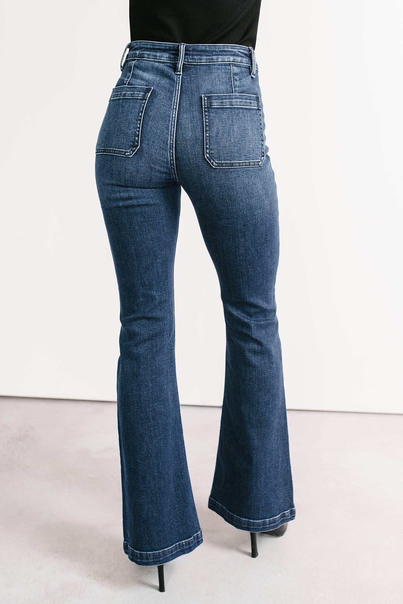 Alena Flare Sneak Peek Jeans (Medium Dark)