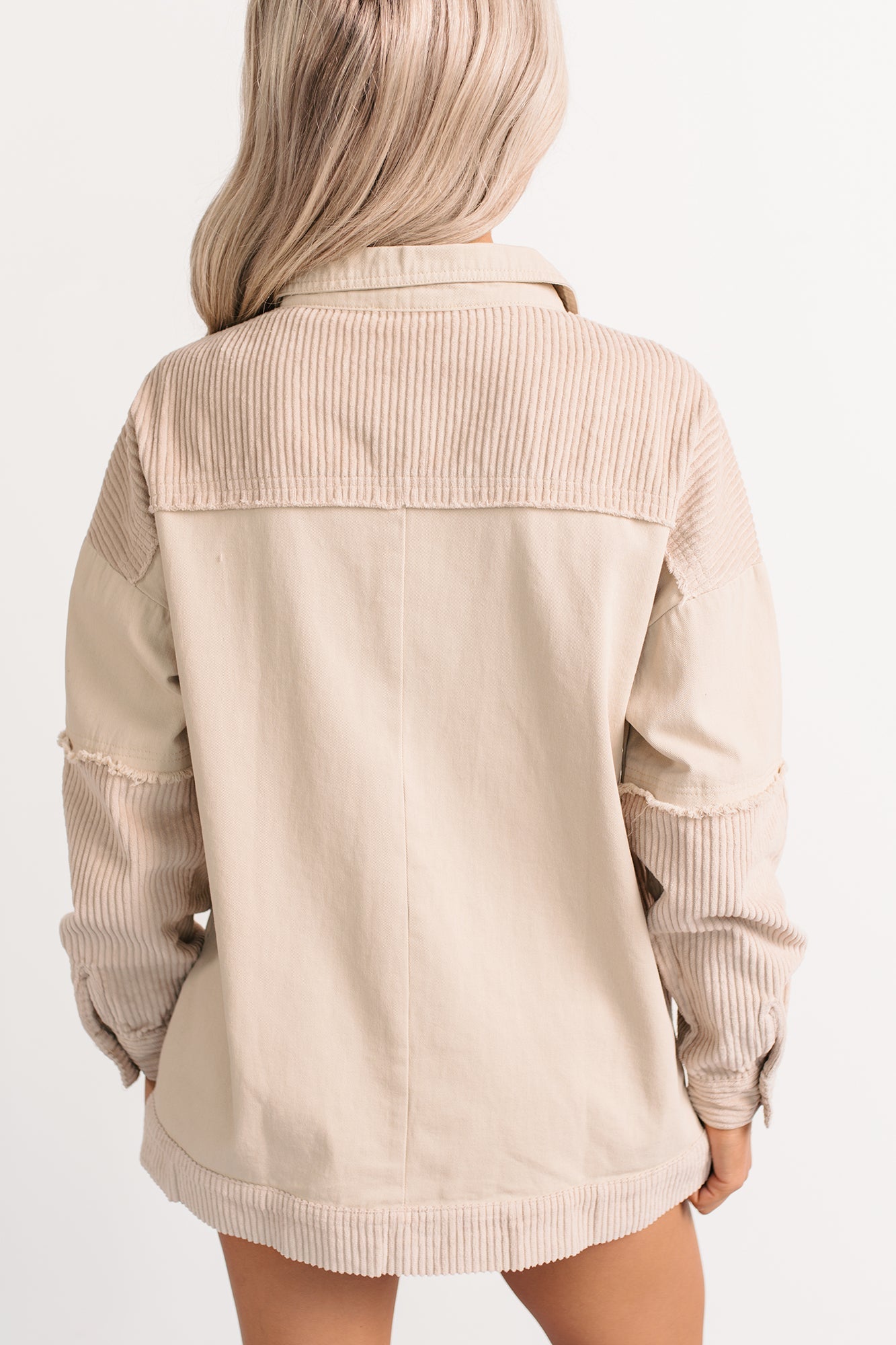 Always Luminous Patchwork Denim Jacket (Ecru)