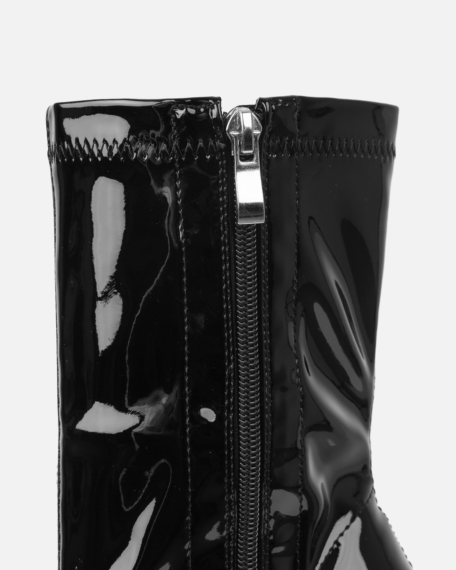 Lewin Black Patent Pointed Stiletto Ankle Boots