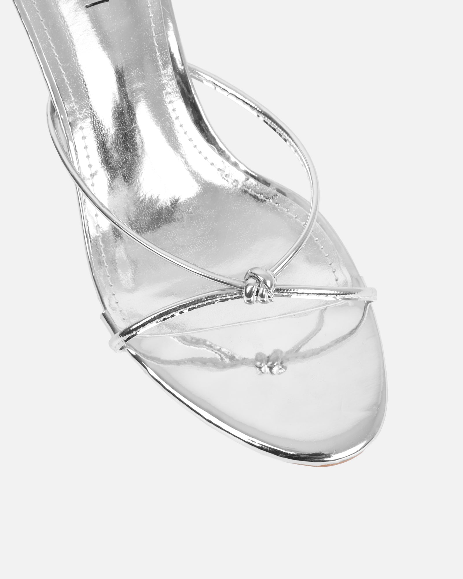 Mines Silver Mirror Mid Heel Mule