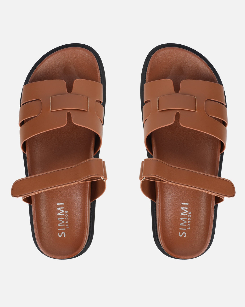 Adelle Tan Chunky Footbed Slides
